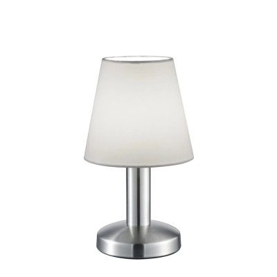 Mats Ii lampka stołowa 1xE14 srebrna, biała 599700101 TRIO lighting