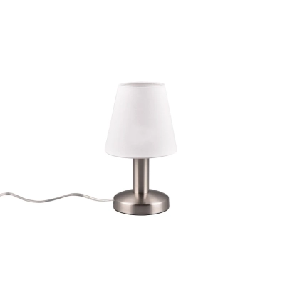 Mats Ii lampka stołowa 1xE14 srebrna, biała 599700101