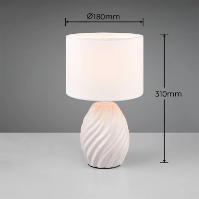 Melva lampka stołowa 1xE14 biała R51771031