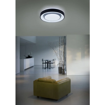 Mona lampa sufitowa LED 20W 2400lm 3000K-6000K czarna R65041032