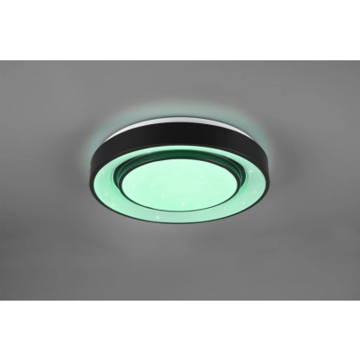 Mona lampa sufitowa LED 20W 2400lm 3000K-6000K czarna R65041032