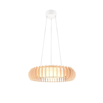 Monte lampa wisząca LED 40W 4700lm 3000K-6500K biała, drewno R32171930 TRIO lighting