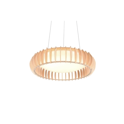 Monte lampa wisząca LED 40W 4700lm 3000K-6500K biała, drewno R32171930