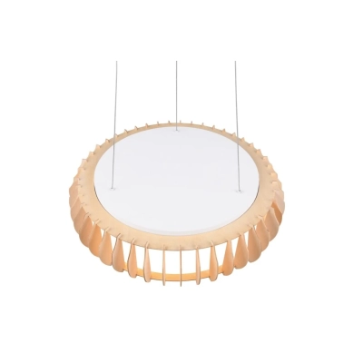 Monte lampa wisząca LED 40W 4700lm 3000K-6500K biała, drewno R32171930