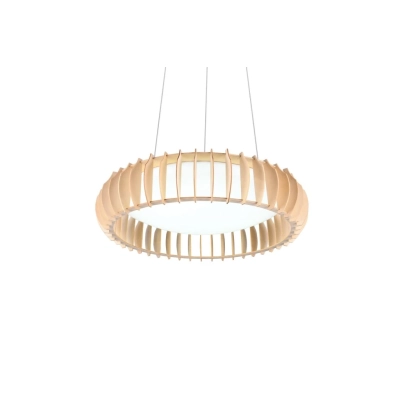 Monte lampa wisząca LED 40W 4700lm 3000K-6500K biała, drewno R32171930