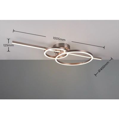Montilla lampa sufitowa LED 54W 6300lm 2700K-6000K srebrna 643010307