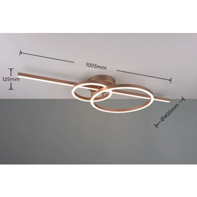 Montilla lampa sufitowa LED 54W 6300lm 2700K-6000K brązowa 643010365