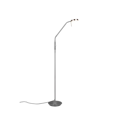 Monza lampa podłogowa LED 12W 1400lm 2300K, 3000K, 4000K srebrna 423310107 TRIO lighting