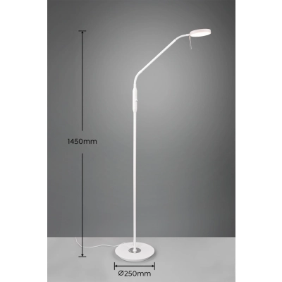 Monza lampa podłogowa LED 12W 1400lm 2300K, 3000K, 4000K biała 423310131