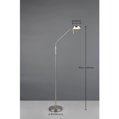 Moreno lampa podłogowa LED 3W 300lm 2700K-6000K srebrna R44561107