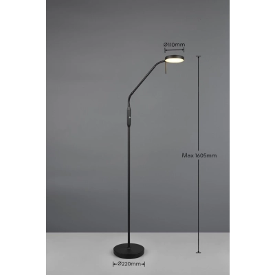 Moreno lampa podłogowa LED 3W 300lm 2700K-6000K czarna R44561132
