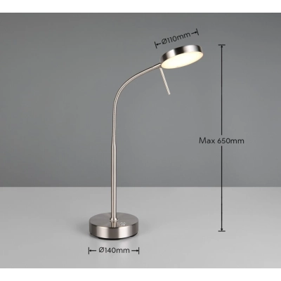 Moreno lampka stołowa LED 3W 300lm 2700K-6000K srebrna R54561107