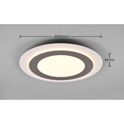 Morgan lampa sufitowa LED 42W 5600lm 2700K-6500K srebrna 641519207