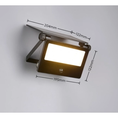 Moura Solar kinkiet solarny LED 18W 2150lm 3000K, 4000K, 6000K czarny R22106132