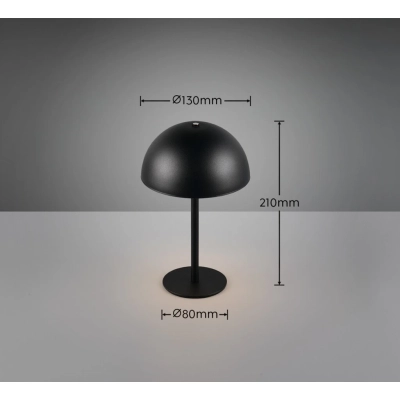 Munoz lampka stołowa LED 1,3W 120lm 3000K czarna R54891132