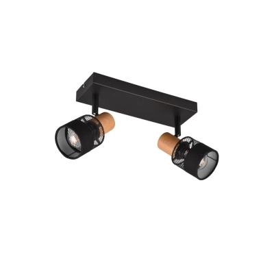 Nandini lampa sufitowa 2xE14 czarna 811700232