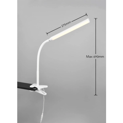 Nevada lampka stołowa LED 5W 600lm 3000K, 4000K, 5000K biała R57941131