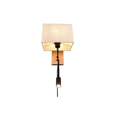 Nilam kinkiet 1xE27 LED 3,1W 310lm 3000K drewno, biały 212870236