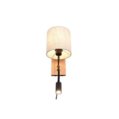Nilam kinkiet 1xE27 LED 3,1W 310lm 3000K drewno, biały 212879236