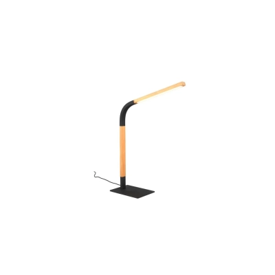 Norris lampka stołowa LED 7W 950lm 3000K czarna, drewno 545210132 TRIO lighting