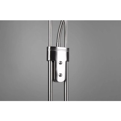 Orson lampa podłogowa LED 27W 2700lm, LED 4,5W 450lm 3000K srebrna, biała R40073507
