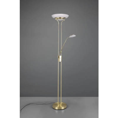 Orson lampa podłogowa LED 27W 2700lm, LED 4,5W 450lm 3000K złota, biała R40073508