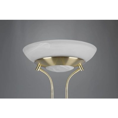 Orson lampa podłogowa LED 27W 2700lm, LED 4,5W 450lm 3000K złota, biała R40073508