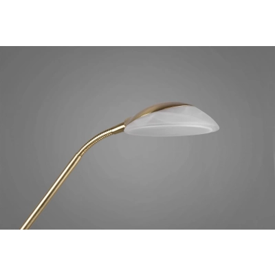 Orson lampa podłogowa LED 27W 2700lm, LED 4,5W 450lm 3000K złota, biała R40073508