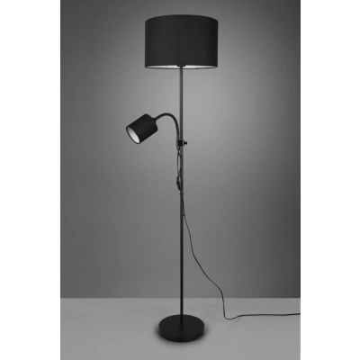 Owen lampa podłogowa 1xE27, 1xE14 czarna R40192002