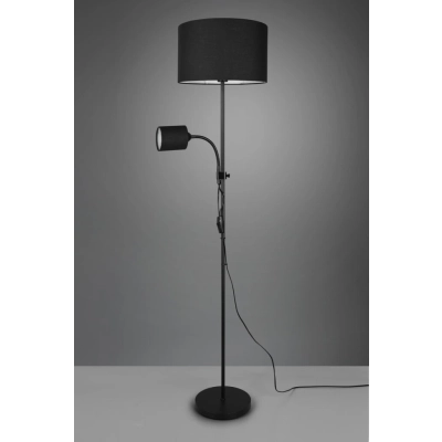 Owen lampa podłogowa 1xE27, 1xE14 czarna R40192002