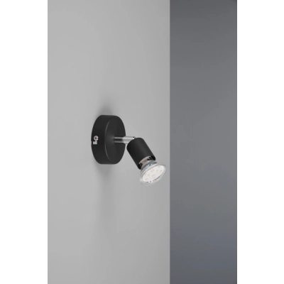 Paris lampa sufitowa 1xGU10 czarna R80911032