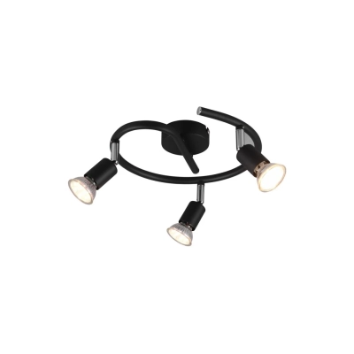 Paris lampa sufitowa 3xGU10 czarna R80913932 TRIO lighting