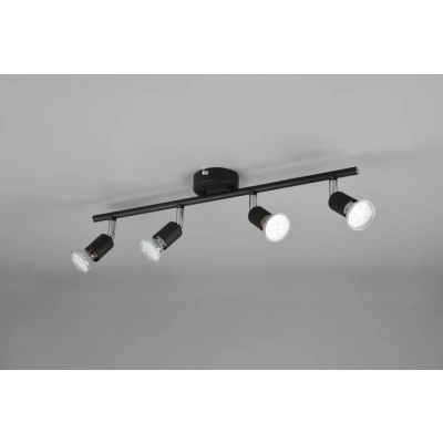 Paris lampa sufitowa 4xGU10 czarna R80914032