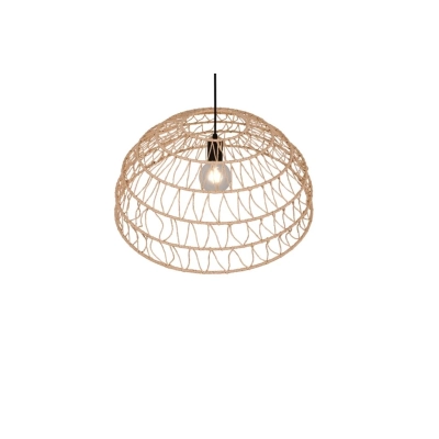 Paulette lampa wisząca 1xE27 czarna, brązowa R36141026
