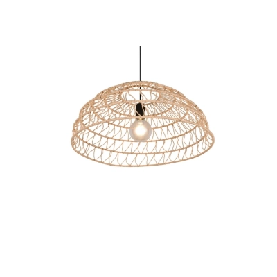 Paulette lampa wisząca 1xE27 czarna, brązowa R36141026