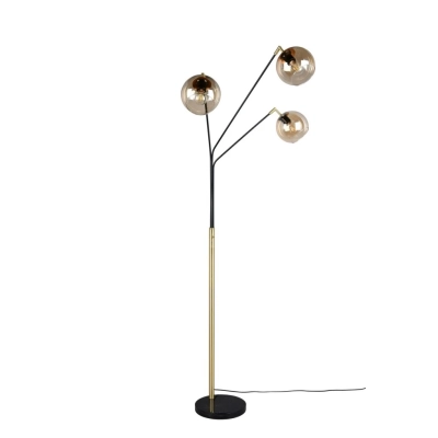 Paxton lampa podłogowa 3xE27 złota, czarna 416900380