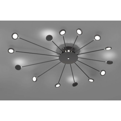Peacock lampa sufitowa LED 15x2,6W 15x260lm 3000K czarna 679511532