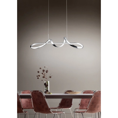 Perugia lampa wisząca LED 37W 4500lm 4000K srebrna R37091106