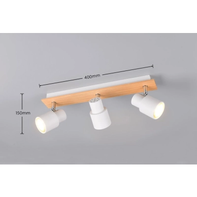 Pierre lampa sufitowa 3xGU10 biała R81983031