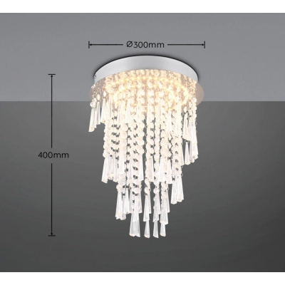 Pomp lampa sufitowa LED 18W 2400lm 2700K-6500K srebrna R67341106