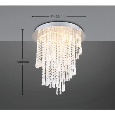 Pomp lampa sufitowa LED 30W 4000lm 2700K-6500K srebrna R67349106