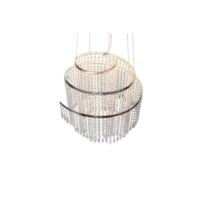 Pomp lampa wisząca LED 38W 5500lm 2700K-6500K srebrna R37349106