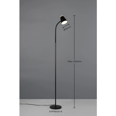 Pongo lampa podłogowa LED 4,5W 500lm 3000K czarna R45831102