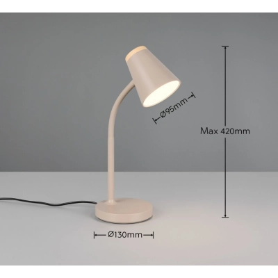 Pongo lampka stołowa LED 4,5W 500lm 3000K beżowa R55831143