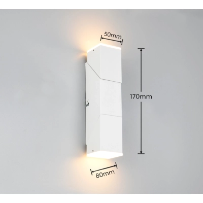 Raglan kinkiet LED 2x3W 2x400lm 3000K biały 248510231