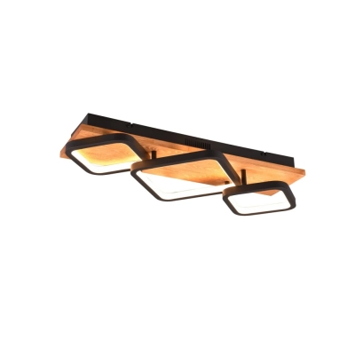 Rama lampa sufitowa LED 32W 3800lm 3000K czarna 643210332 TRIO lighting