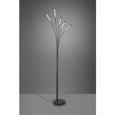 Reed lampa podłogowa LED 5x3,5W 5x350lm 3000K czarna R41031532