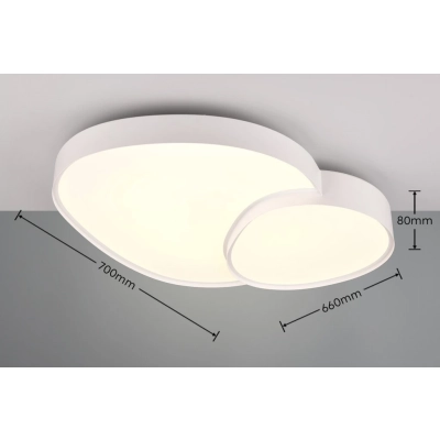 Rise lampa sufitowa LED 51W 5100lm 2700K-6500K biała 647519231