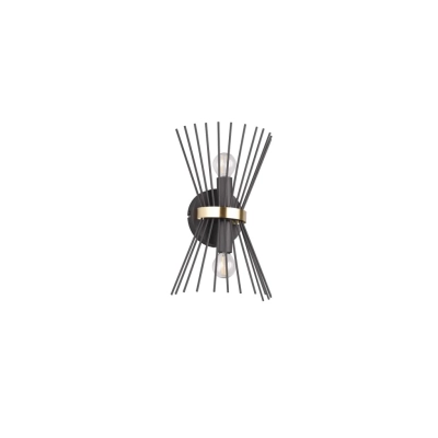 Rod kinkiet 2xE14 czarny, złoty R21532080