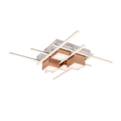 Roger lampa sufitowa LED 35W 4050lm 2700K-6500K brązowa 647810465 TRIO lighting